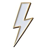 1.25' Lightning Bolt Soft Enamel Pin – Lightning Bolt Lapel Pins Brooches for Backpacks, Jackets, Hats, Clothes, Bags, Teens, Girls, Boys, Men– Pinback Buttons & Charms