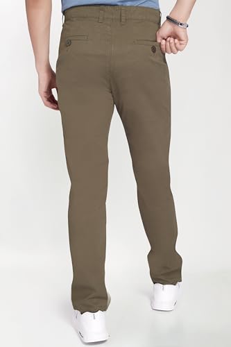 Image of DIVISIVE Men's Regular Fit Cotton Chinos Trousers Pants