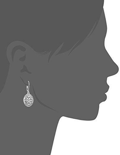 Napier Silvertone Textured Leverback Drop Earrings #TOP1