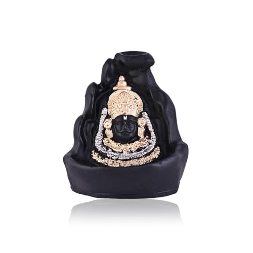 Image of Craftam Khatu Shyam Ji Backflow Incense Holder Decorative Showpiece with 20 Backflow Cones