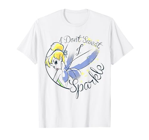 T-shirt Clochette Disney pour femme avec motif brillant