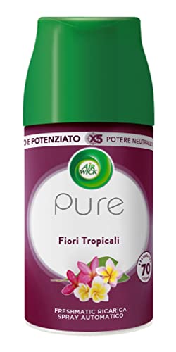 Air Wick Freshmatic Ricarica Pure Fiori Tropicali Profumatore Per Ambiente 250 Ml