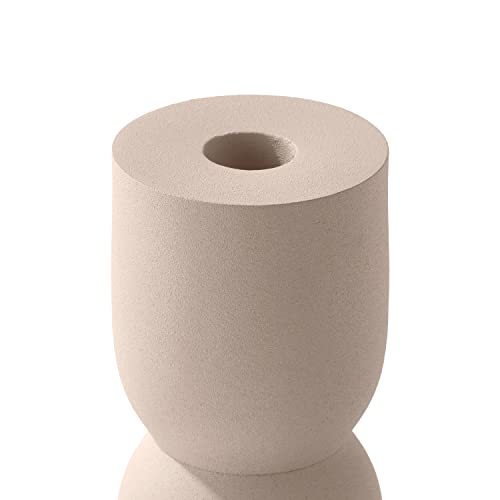 Lamplust Taper Candle Holder Candlestick Holders, Set Of 2 Candle Holders, 4 And 6 Inch Tall, Neutral Home Decor, Modern Candle Holders For Table Centerpiece Wedding Home Decor #TOP4