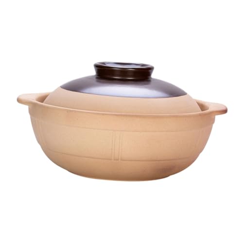 TOYZFRIENDY Cazuela de para Estufa Olla para Guisos y Sopas Superficie Esmaltada Fácil de Limpiar Resistente Olores para Hogar y Restaurantes