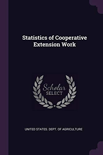 Statistics of Cooperative Extension Work