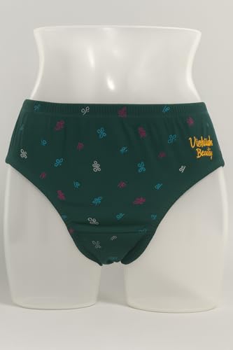 Image of Women's Cotton Hipster Innerwear Floral Printed Panties Assorted Briefs with Elastic Inner Wear Multicolor, Combo Set Pack of 5