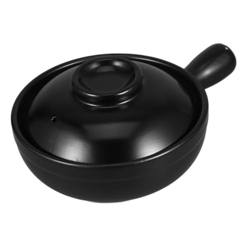 Amosfun Marmite Terre Cuite Avec Couvercle Cocotte Pour Soupes Et Ragoûts Poterie Naturelle Pour Cuisson à Gaz Mijotage Et Friture
