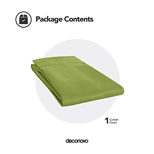 Deconovo Blackout Curtain Darkening Panel For Bedroom Or Living Room Grommet Thermal Insulated Lighting Reduce Drape, 52 X 84 Inch, Lime Green #TOP4