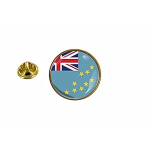 Akachafactory Pin vlag Tuvalu rond