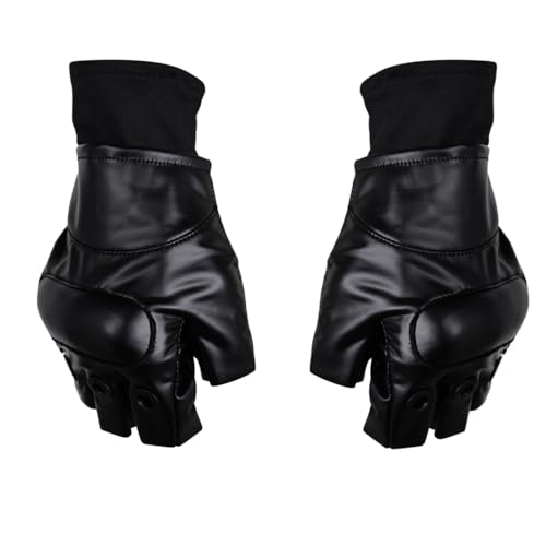 IOONCHI Leon Cosplay Gloves Costume Accessories Kennedy Gloves Set Halloween Party Outfits Props Adult (Black, Onesize)