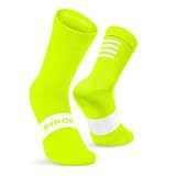 SIROKO - Calcetines de Ciclismo S1 Fluor Montseny - XL-XXL - Amarillo neón