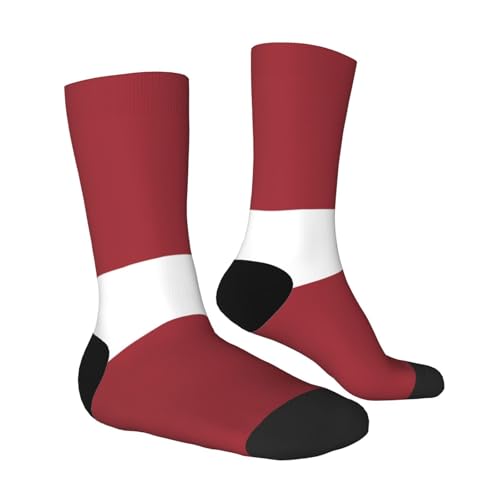 Flag of Latvia Socks For Men Women Outdoor Sports Running Hiking Wicking Crew Socks3