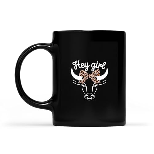 Hay Girl Farmer Leopard Highland Cattle Cow Farm Lovers Coffee Mug, Gift For Men, Women Coffee Cups 11oz - 15oz