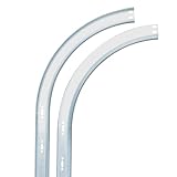 GLIMOVA Modanatura monopezzo da 1,5 mm binario curvo orizzontale da 2 pollici w/raggio 12