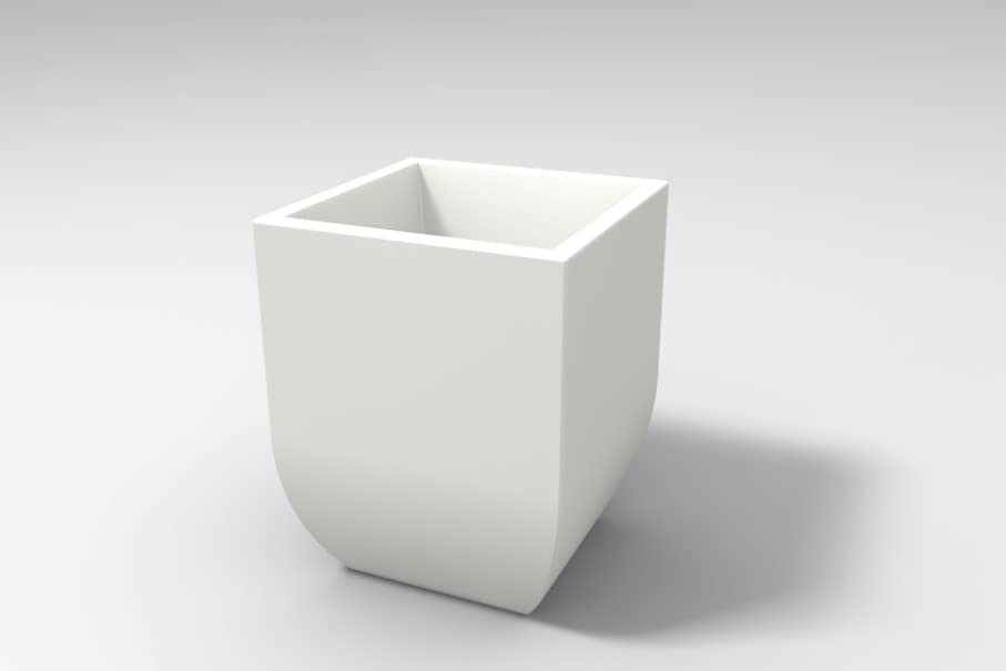 Jardinière SALENTINO 30 blanche 29x29 cm haute résistance