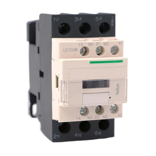 Contacteur AC LC1D38N7 3P 3NO 38A 415V avec bobine pour tableau électrique triphasé
