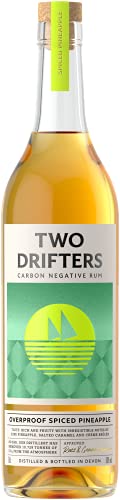 Two Drifters Overproof Spiced Pineapple 60% ABV | Carbon-Negative British Craft Spirit | Made in Devon, 70cl