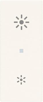 VIMAR 30135.B Universal Dimmer Phase Cut Line, with ON/Off Control and Adjustment with Built-in Buttons or Multi-Point with NO Buttons