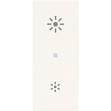 VIMAR 30135.B Universal Dimmer Phase Cut Line, with ON/Off Control and Adjustment with Built-in Buttons or Multi-Point with NO Buttons