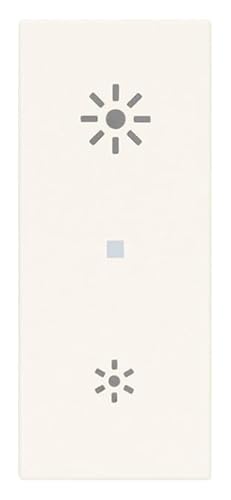 VIMAR 30135.B Universal-Dimmer Phasenabschnittslinie, mit ON/OFF-Steuerung und Einstellung mit integrierten Tasten oder durch mehrere Punkte mit NEIN-Tasten