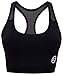 SUNDRIED Premium Sujetador de los Deportes Running Fitness, Yoga Acolchado de Cultivos Entrenamiento Superior (XL, Negro)