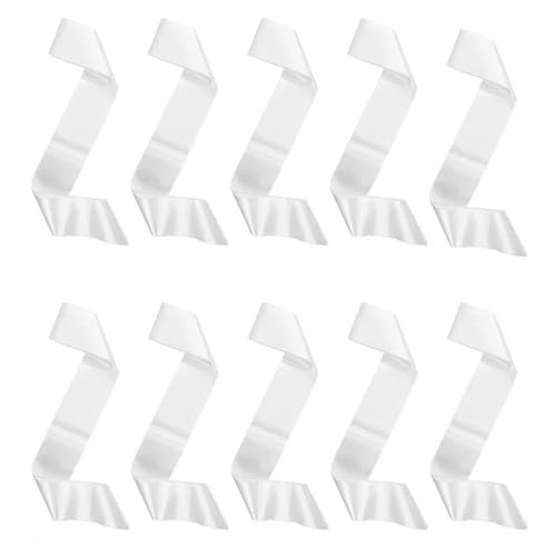 Banda blanca – Fajas blancas multifuncionales en blanco | Banda personalizada personalizada | Fajas de satén en blanco | Banda ancha multifuncional de satén para bodas, bailes, reuniones, concursos