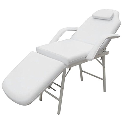Preisvergleich Produktbild Pflegestuhl, neigbar, klappbar, Länge 186 cm, cremeweiß