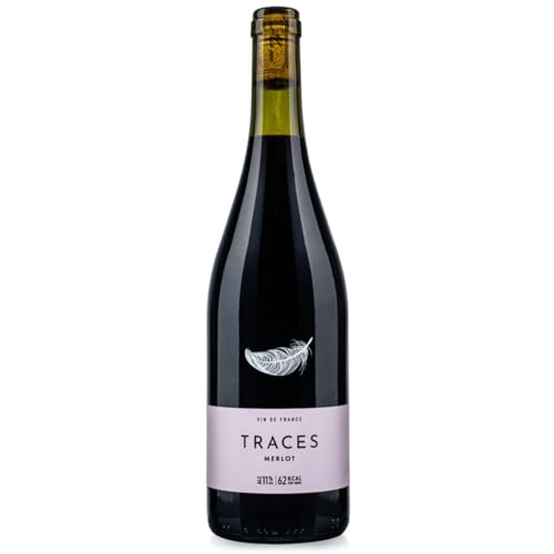 TRACES Merlot Red | Light as a Feather Multi Award-Winning French Red Wine | 750ml Bottles