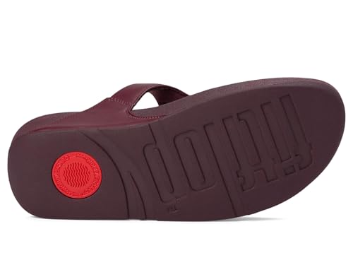 Image of FitFlop Women's Lulu Crystal-Buckle Leather Toe-Post Sandal