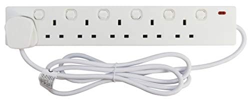 6 Socket individually switched extension