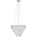 Elegant Lighting 1708D19C London 6 Light 20 inch Chrome Pendant Ceiling Light, Urban Classic
