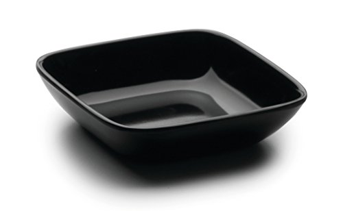 LACOR - 63617 Delicatessen Schüssel aus Melamin, klassisch, 10 x 10 x 2,5 cm, Schwarz