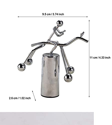 Image of AUGEN Balancing Pendulum Durable Metal Innovative Stress Relief Toy for Home Office Desktop Gift Decoration (1 Piece, 7579C2)