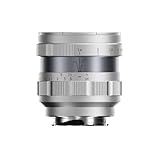 Thypoch Simera 75mm F1.4 M Mount Objektiv für Leica Kameras, MF Vollformat Festbrennweite mit Leica M-Mount Objektiv kompatibel M2 M4 M6 M9 M9-P M 240 M-P 240 M 262 M10-P M10-R M11 Silber