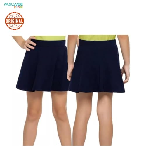 Short Saia Infantil Menina Básico Uniforme Escolar Tradicional Dia a Dia Casual Juvenil (BR, Idade,