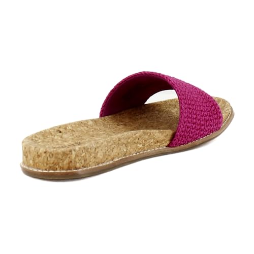 Image of The Sak Mendocino Slide Sandal in Crochet, Slip On Sandals