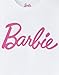 Barbie Womens Short Sleeve T-Shirt | Ladies Graphic Tee with Pink Classic Logo in Black OR White Options | Doll Movie Top
