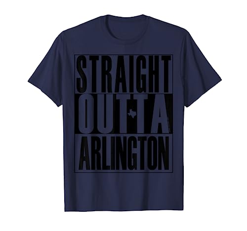 Straight Outta Arlington Texas por Merch Creation Studio Camiseta