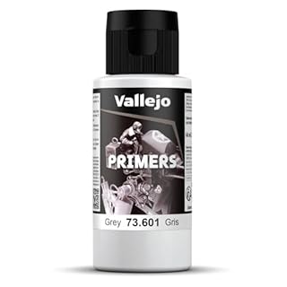 Vallejo Quick-Drying Acrylic Primer for Airbrush, Ideal for Modeling and Miniatures, 60 ml