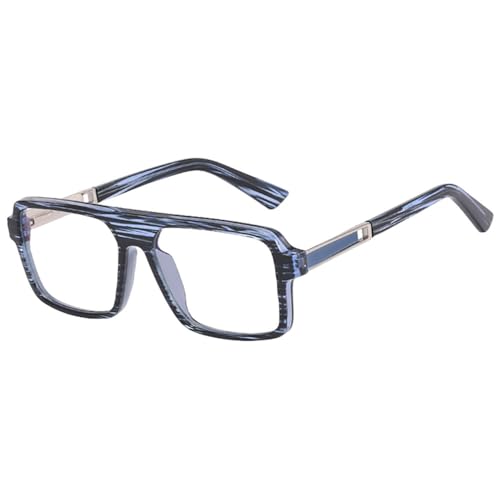 Lunettes carrées de qualité supérieure monture mâle noire transparente