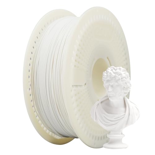 eSUN Matte PLA Refill 1KG with Removable Filament Holder, Milky White
