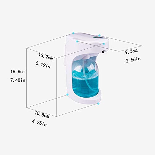 Dispenser per Sapone Liquido Cucina a Parete Dispenser di Sapone della Famiglia di induzione Hand Sanitizer Macchina da Parete Washer Mano Dosatore Sapone Ricaricabile (Color : White)