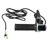 Manopole acceleratore: controllo per scooter elettrici da 36 V, 48 V e 60 V con meccanismo di presa reattiva; include indicatore di alimentazione dello stato della batteria in reale; compatibile con la maggior parte dei modelli di e-For bike e e-scooter con configurazioni standard del manubrio