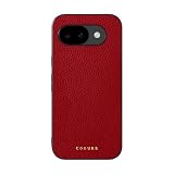 COGURE 互換品 Google Pixel 10a ケース 本革 革 レザー 耐衝撃 シンプル おしゃれ 専用ボックス付き COPs-pi レッド