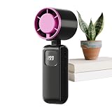199-Speed High-Speed Handheld Fan - 2026 Pro Digital Display Turbo Fan | USB Rechargeable Folding Neckband Mini Faņ| High-Power Portable Cooler With Stepless Speèd Control