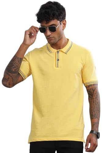 Image of ADRO Polo T Shirt for Men | Black Polo T-Shirt | 100% Cotton Polo Tshirt | Regular Fit Polo| Available in Plus Size Polo