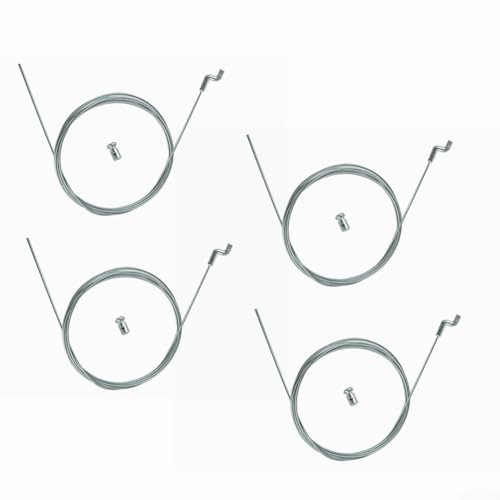 QOXEZY Cavo acceleratore per tosaerba, gancio a Z, cavo di controllo del motore per tosaerba e treno, cavo dell'acceleratore, per la maggior parte delle macchine da giardino motorizzate (4 pezzi)