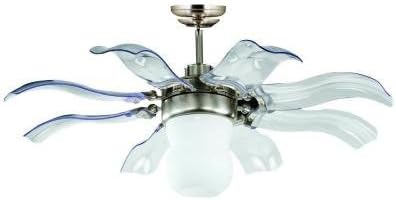 Vento Fiore 42 in. Brushed Nickel Retractable Ceiling Fan