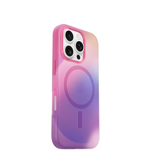 Image of OtterBox iPhone 16 Pro Figura Series Case - EOS Pink - Hydro-dipped Design, Ultra-Thin, Silicone iPhone Case, MagSafe iPhone Case with Camera Bumper | Hydro-dipped Design, Ultra-Thin, Silicone iPhone Case, MagSafe iPhone Case with Camera Bumper