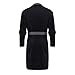 VJGOAL Albornoz para hombre Solapa de manga larga Invierno Plush Color sólido...